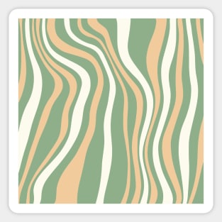 70's groovy wavy pattern Sticker